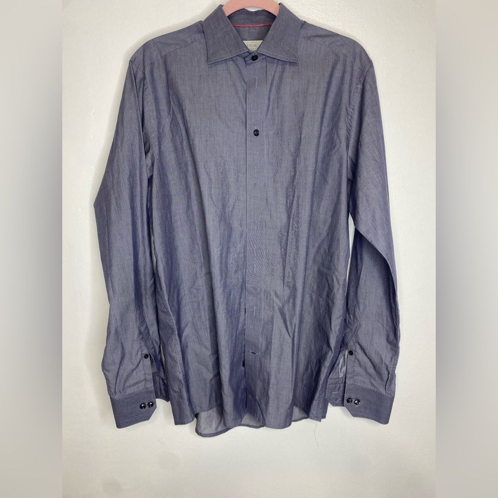 Eton Men's Gray  Dress Shirt